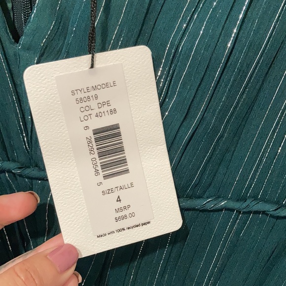 AMUR Metallic Stripe Long Sleeve Dress sz 4 NWT - Picture 17 of 17